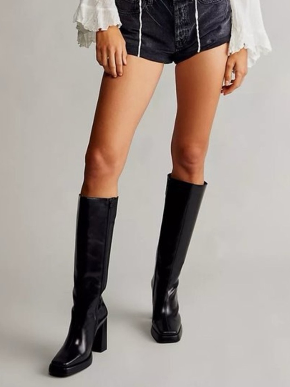 JEFFREY CAMPBELL MAXIMAL BOOTS IN BLACK SIZE 8 (USED/WORN CONDITION) - Picture 2 of 15